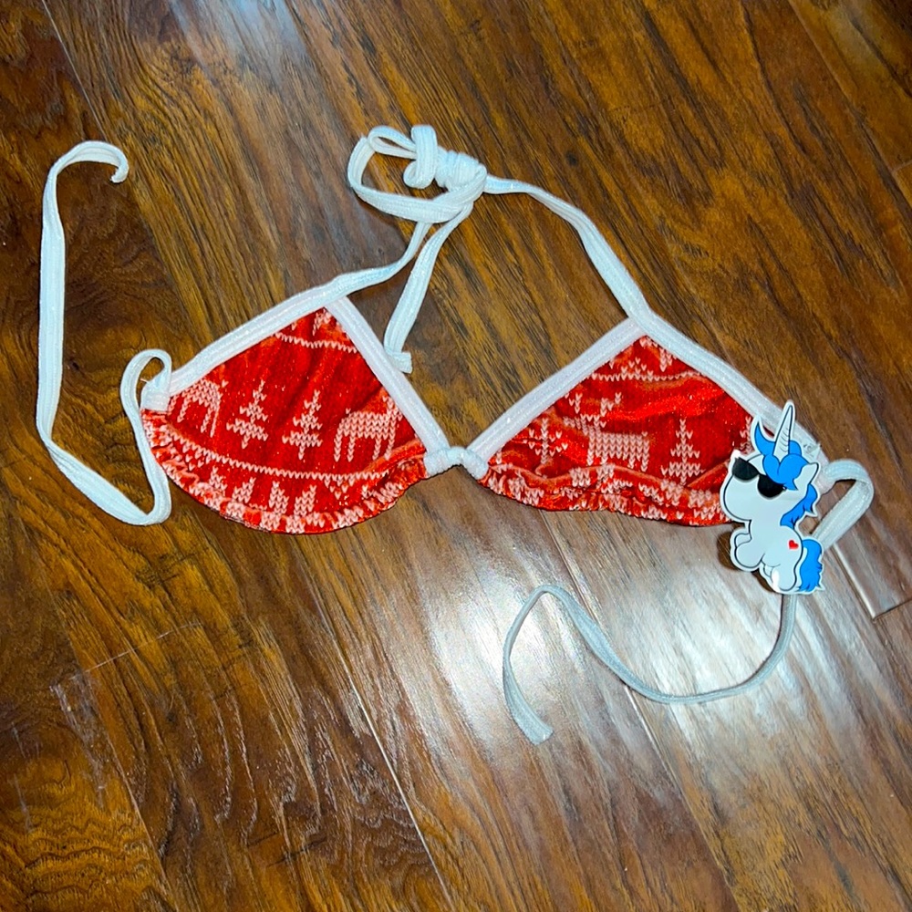 iheartraves holiday bikini top bra